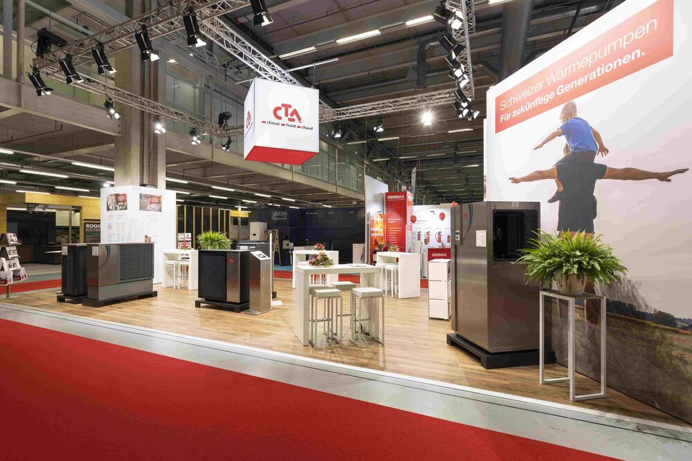CTA-Stand an der Messe «Bauen Wohnen Energie» 2025 in Bern.